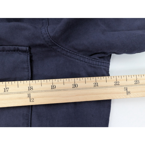 Outerknown S.E.A. Long Sleeve Organic Cotton Linen Jumpsuit Navy Sz L Coverall - Picture 9 of 11